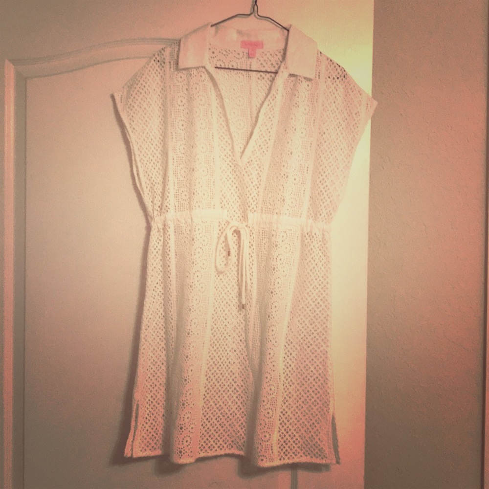 Lilly Pulitzer Swim Cover Up White Eyelet